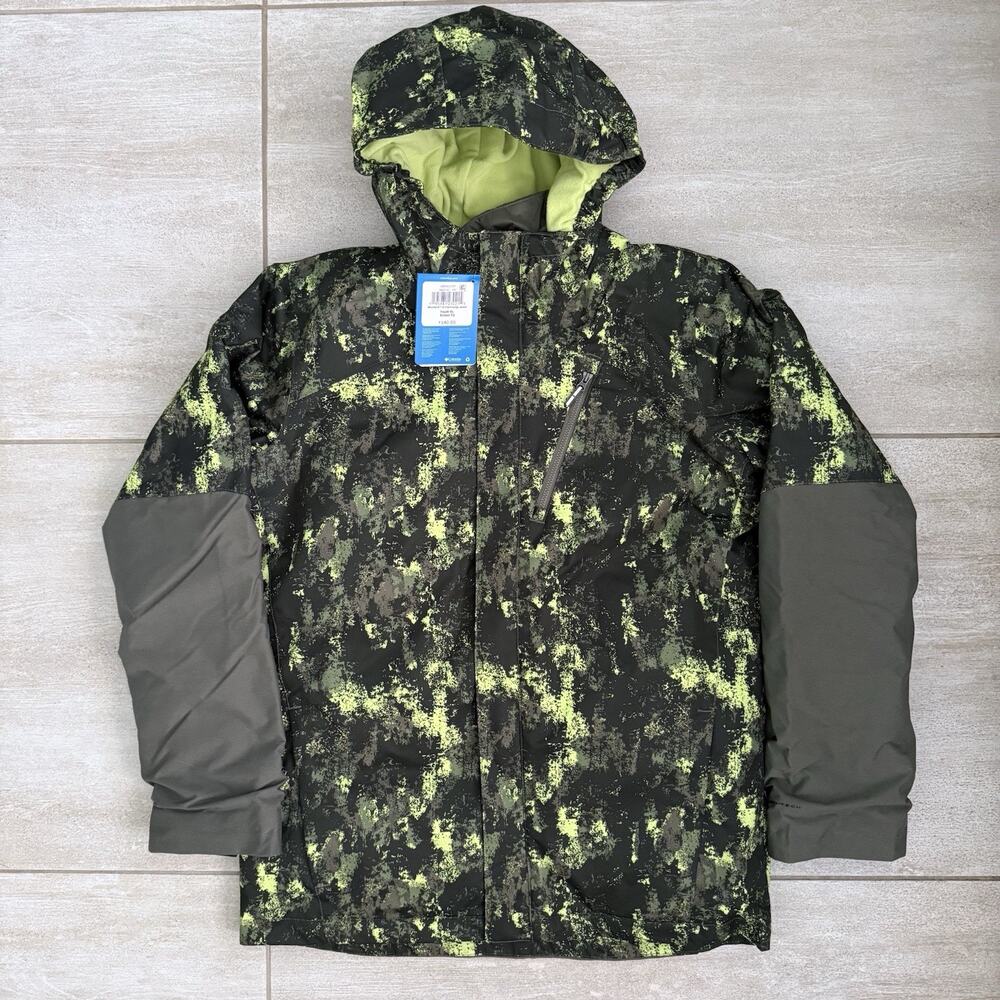 New Columbia Whirlibird III Interchange Jacket Camo Size Youth XL